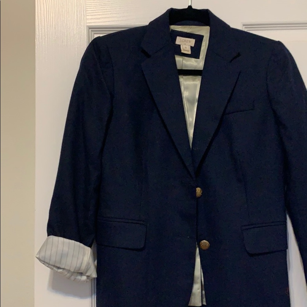 navy jcrew wool blazer perfect condition